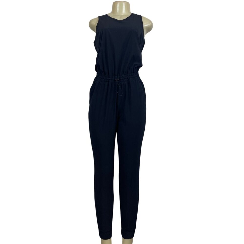 Athleta Women's Black Sleevless Jumpsuit Sz 4 (EUR 35)